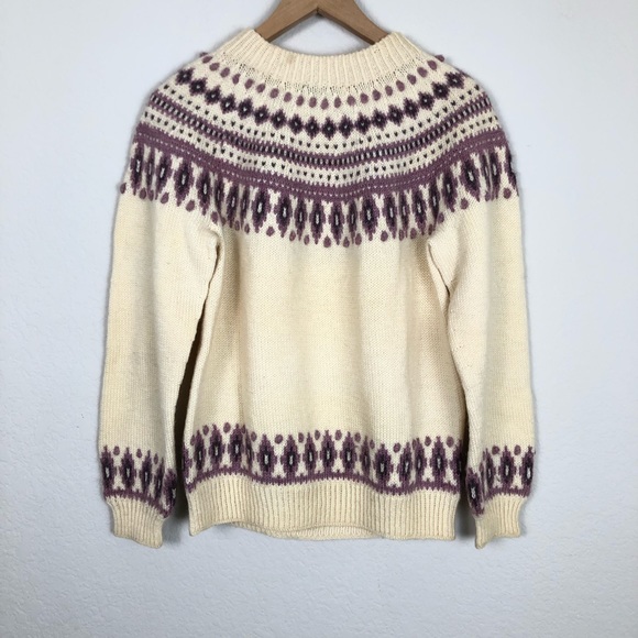 Vintage Loden Plankl Fairisle Pullover Sweater sz S - Picture 4 of 4
